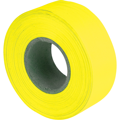 Rubans pour signalisation, 1,2" la x 150' lo, Jaune fluorescent TGS INDUSTRIEL