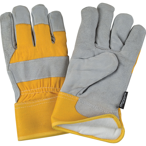 Gants d'ajusteur doubl&eacute;s pour l'hiver &agrave; chaleur sup&eacute;rieure, Moyen, Paume en Cuir de vache refendu, Doublure en Thinsulate TGS INDUSTRIEL