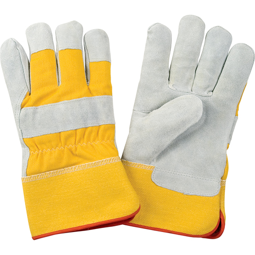 Gants d'ajusteur doubl&eacute;s pour l'hiver de premi&egrave;re qualit&eacute;, 2T-Grand, Paume en Cuir de vache refendu, Doublure en Molleton de mousse TGS INDUSTRIEL