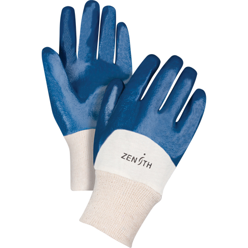 Gants &agrave; doublure interlock de poids moyen, 10/T-Grand, R&ecirc;vetement Nitrile, Enveloppe en Coton TGS INDUSTRIEL