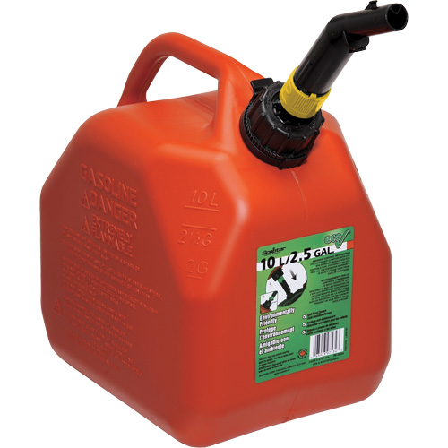 Bidons pour essence Eco, 2,5 gal. US/9,46 L, Rouge, Conformes aux normes CSA/ULC TGS INDUSTRIEL
