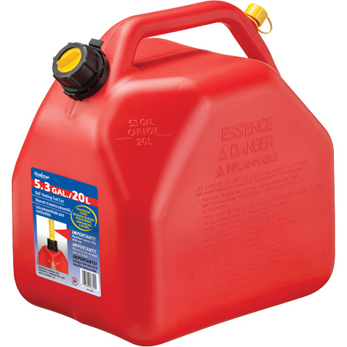 Jerricans, 5,3 gal. US/20,06 L, Rouge, Conformes aux normes CSA/ULC TGS INDUSTRIEL