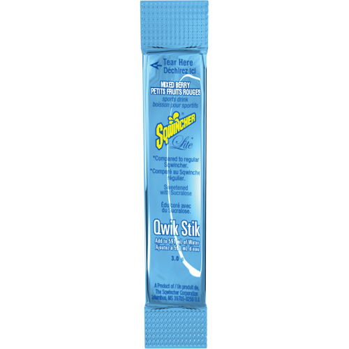 Sqwincher&reg; Boisson de r&eacute;hydratation ZERO Qwik Stik, Poudre, M&eacute;lange de baies TGS INDUSTRIEL