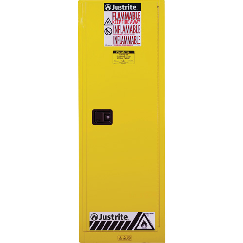Armoire de s&eacute;curit&eacute; pour produits inflammables EX Slimline Sure-Grip , 22 gal., 1 Porte(s), 23,25" La x 65" h x 18" p TGS INDUSTRIEL