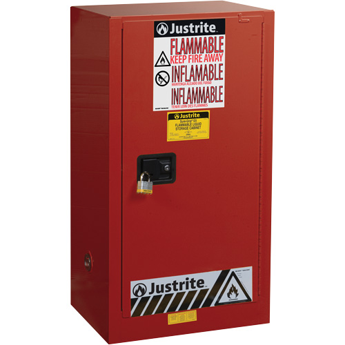 Armoire de s&eacute;curit&eacute; pour la peinture et les encres combustibles EX Sure-Grip, 20 gal., 2 tablettes TGS INDUSTRIEL