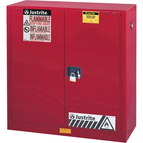 Armoire de s&eacute;curit&eacute; pour la peinture et les encres combustibles EX Sure-Grip, 40 gal., 3 tablettes TGS INDUSTRIEL