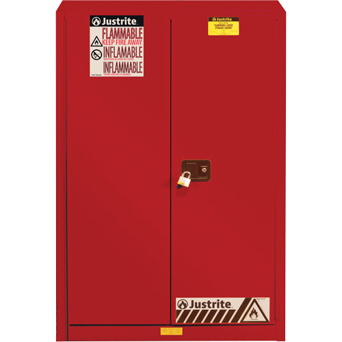Armoire de s&eacute;curit&eacute; pour la peinture et les encres combustibles EX Sure-Grip, 60 gal., 5 tablettes TGS INDUSTRIEL