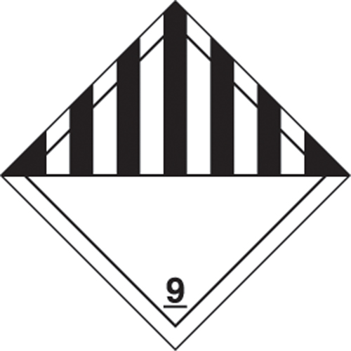 TDG Shipping Labels, Class 9, Miscellaneous Dangerous Goods, Paper TGS INDUSTRIEL