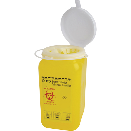 Boîtes pour objets pointus & tranchants BD, Capacit&eacute; de 1,4 L  TGS INDUSTRIEL