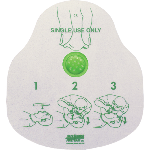 CPR Faceshield, Single Use Faceshield, Class 2 TGS INDUSTRIEL