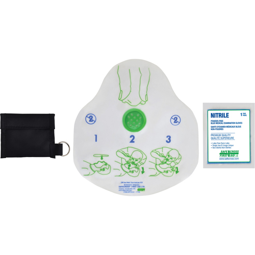 CPR Faceshield Kits, Single Use Faceshield, Class 2 TGS INDUSTRIEL