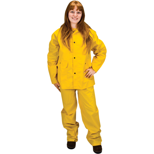 RZ100 Rain Suit, Polyester/PVC, Large, Yellow TGS INDUSTRIEL