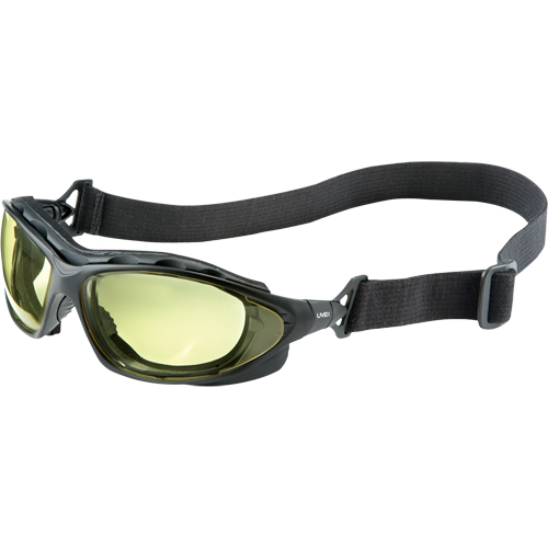 Lunettes de s&eacute;curit&eacute; &agrave; coques Uvex HydroShield Seismic, Lentille Ambr&eacute;e, Antibu&eacute;e/Anti-&eacute;gratignures, Ventilation Ferm&eacute; TGS INDUSTRIEL