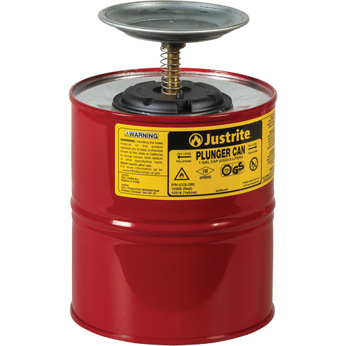Plunger Cans, 1 US gal. Capacity TGS INDUSTRIEL