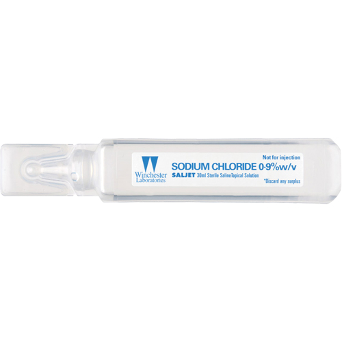 Saljet Single Dose Saline Solution, 1.01 oz. TGS INDUSTRIEL