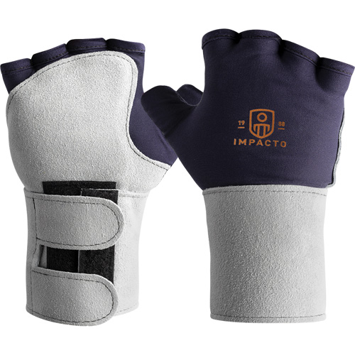Gant antichocs avec support de poignet, Grand, Paume en Synth&eacute;tique, Poignet &agrave; enfiler TGS INDUSTRIEL