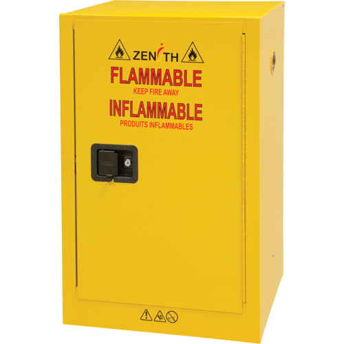 Flammable Storage Cabinet, 12 gal., 1 Door, 23" W x 35" H x 18" D TGS INDUSTRIEL