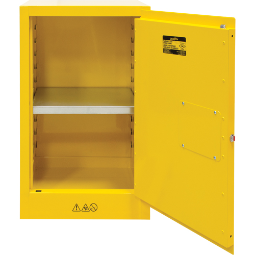 Flammable Storage Cabinet, 12 gal., 1 Door, 23" W x 35" H x 18" D TGS INDUSTRIEL