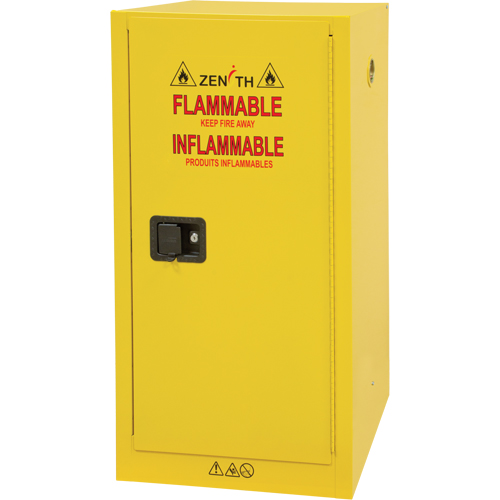 Armoire pour produits inflammables, 16 gal., 1 Porte(s), 23" La x 44" h x 18" p TGS INDUSTRIEL