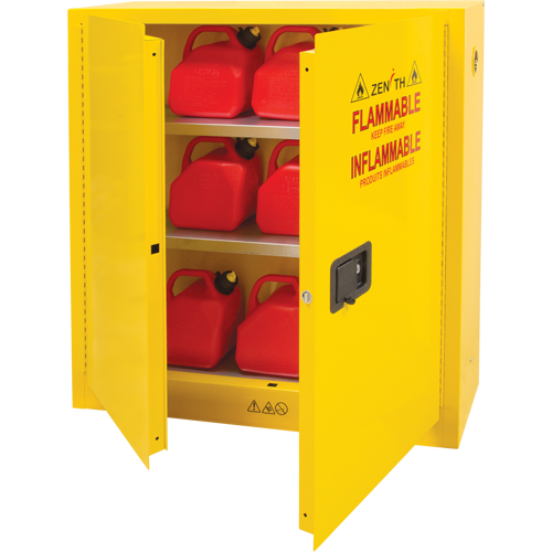 Armoire pour produits inflammables, 24 gal., 2 Porte(s), 43" La x 44" h x 12" p TGS INDUSTRIEL