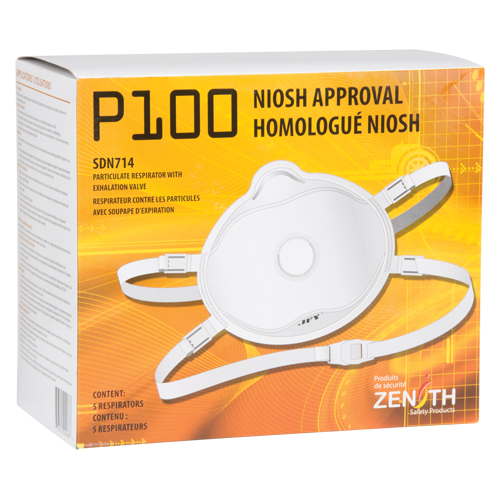 Respirateur contre les particules, P100, Certifi&eacute; NIOSH, Moyen/grand TGS INDUSTRIEL