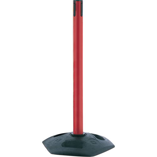 Poteau receveur robuste &agrave; ligne simple, Hauteur de 38", Rouge TGS INDUSTRIEL