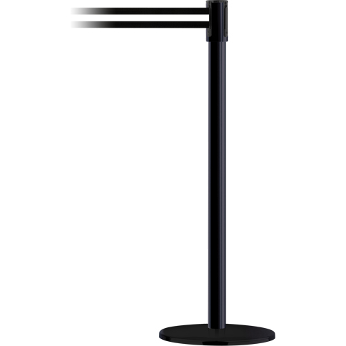Poteau receveur robuste &agrave; ligne double, Hauteur de 38", Jaune TGS INDUSTRIEL