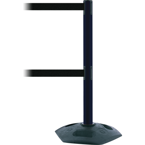 Poteau receveur robuste &agrave; ligne double, Hauteur de 38", Rouge TGS INDUSTRIEL