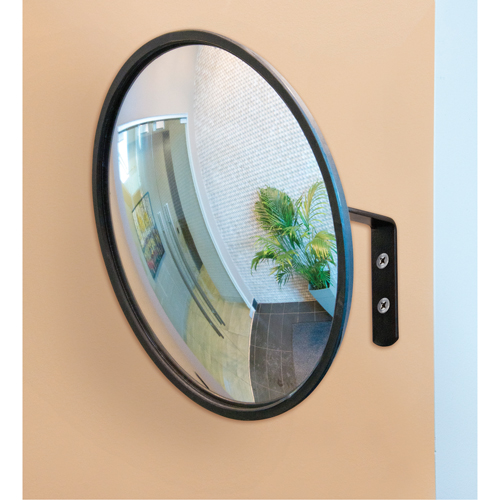 Convex Mirror with Bracket, Indoor/Outdoor, 12" Diameter TGS INDUSTRIEL