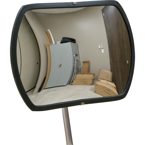 Roundtangular Convex Mirror with Telescopic Arm, 12" H x 18" W, Indoor/Outdoor TGS INDUSTRIEL