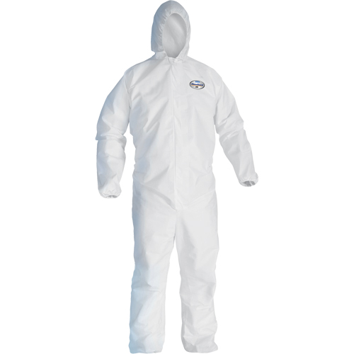 Combinaison Kleenguard A45 contre les liquides, les particules de pr&eacute;paration des surfaces et la peinture, Petit, Blanc, Micropore TGS INDUSTRIEL