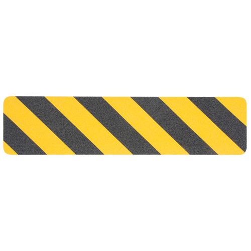 Premium Anti-Skid Tape, 6" x 24", Black & Yellow TGS INDUSTRIEL