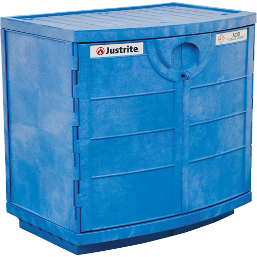 Polyethylene Corrosive/Acid Cabinet, 24 gal., 36" x 35" x 25" TGS INDUSTRIEL