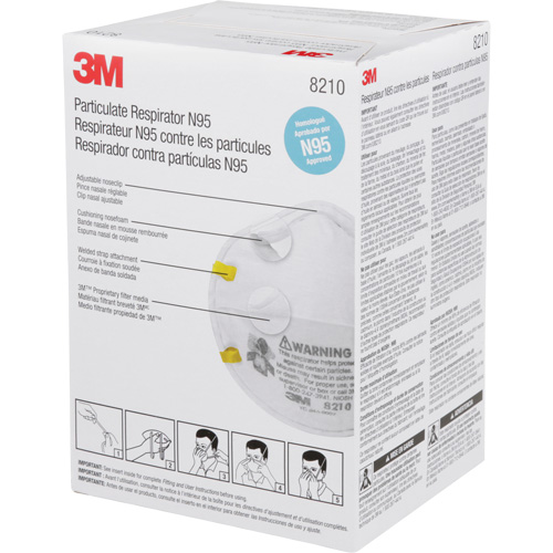 8210 Particulate Respirators, N95, NIOSH Certified TGS INDUSTRIEL