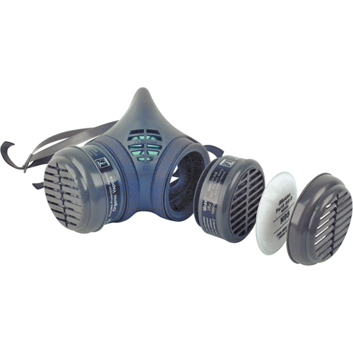 Respirateur &agrave; demi-masque assembl&eacute; de la s&eacute;rie 8000, &eacute;lastom&egrave;re/Thermoplastique, Moyen TGS INDUSTRIEL