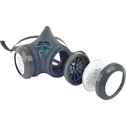 Respirateur &agrave; demi-masque assembl&eacute; de la s&eacute;rie 8000, &eacute;lastom&egrave;re/Thermoplastique, Moyen TGS INDUSTRIEL