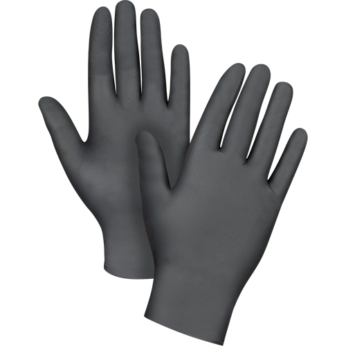 Medical Grade Disposable Gloves, Small, Nitrile, 6-mil, Powder-Free, Black, Class 2 TGS INDUSTRIEL