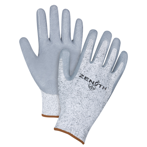Gants &eacute;lastiques sans coutures r&eacute;sistants &agrave; la coupe, Taille Grand/9, Calibre 13, Rev&ecirc;tement Nitrile, Enveloppe en PEHP, ANSI/ISEA 105 niveau 2/EN 388 niveau 3 TGS INDUSTRIEL