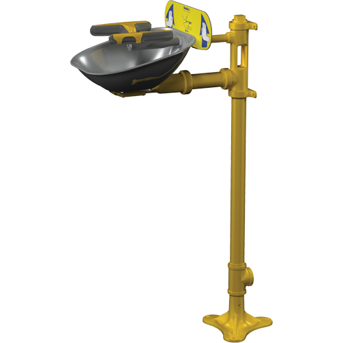 Halo Face/Eyewash Stations, Pedestal Installation, Stainless Steel Bowl TGS INDUSTRIEL