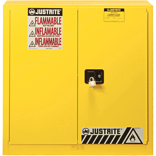 Armoire de s&eacute;curit&eacute; pour produits inflammables Ex Sure-Grip, 30 gal., 2 Porte(s), 36" La x 35" h x 24" p TGS INDUSTRIEL