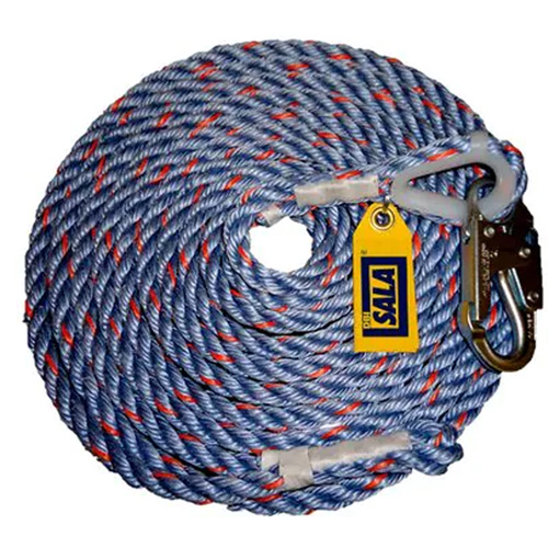 Corde de sauvetage avec mousqueton DBI-SALA, Polyester/Polypropyl&egrave;ne TGS INDUSTRIEL
