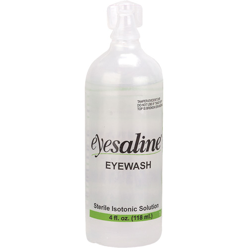 Bouteilles de solution saline pour douche oculaire, Bouteille Plein, 4 oz TGS INDUSTRIEL
