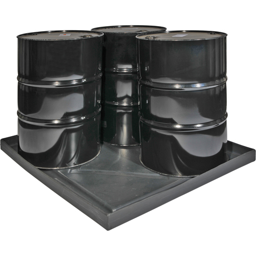 Coquilles de d&eacute;versements Econo Spill Shells , 51" lo x 47" la x 5" h, Cap. de d&eacute;versement 36 gal. US TGS INDUSTRIEL