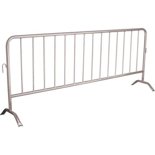 Barri&egrave;re portative, Emboîtables, 102" lo x 40" h, Argent TGS INDUSTRIEL