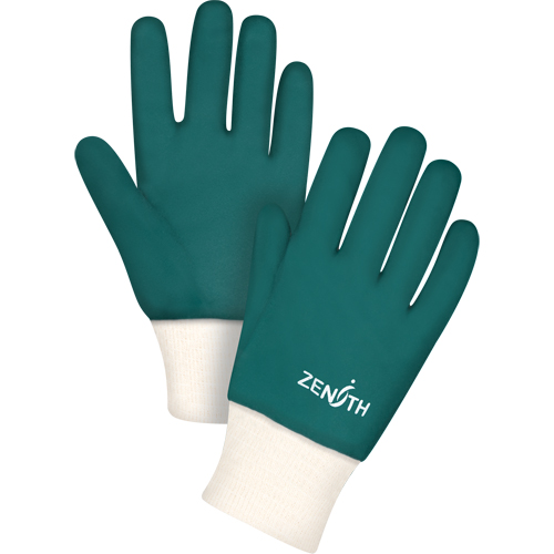 Gants verts &agrave; double enduit, 10" lo, PVC, Doublure en Jersey de coton, 70 mils TGS INDUSTRIEL