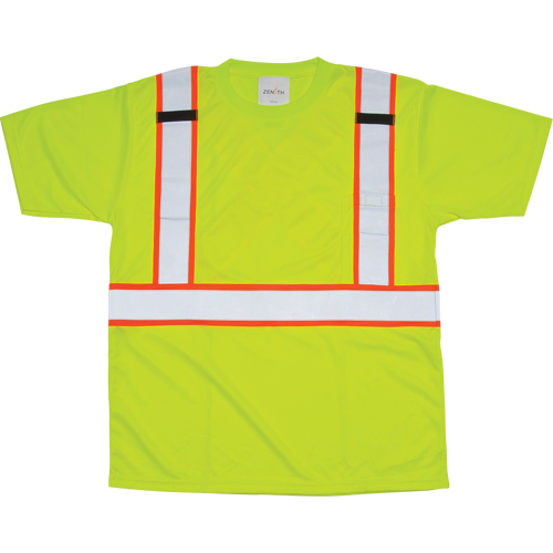 T-shirt conforme &agrave; la CSA, Polyester, Moyen, Jaune lime haute visibilit&eacute; TGS INDUSTRIEL