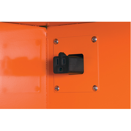 Armoires de rangement pour pr&eacute;paration aux situations d'urgence, Acier, 4 Tablettes, 65" h x 43" la x 18" P, Orange TGS INDUSTRIEL