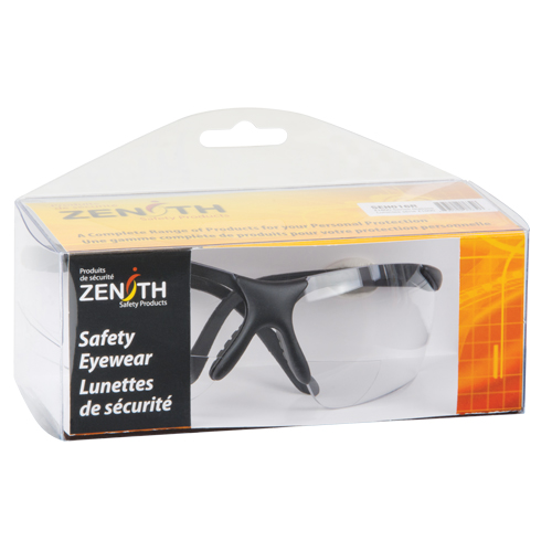 Lunettes de s&eacute;curit&eacute; s&eacute;rie Z1800 avec verres de lecture, Anti-&eacute;gratignures, Transparent, Dioptrie 2,5 TGS INDUSTRIEL