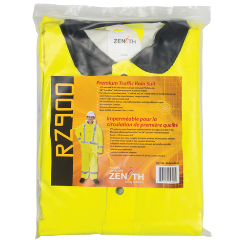 Imperm&eacute;able pour la circulation de premi&egrave;re qualit&eacute; RZ900, Polyester/PVC, Moyen, Jaune lime TGS INDUSTRIEL