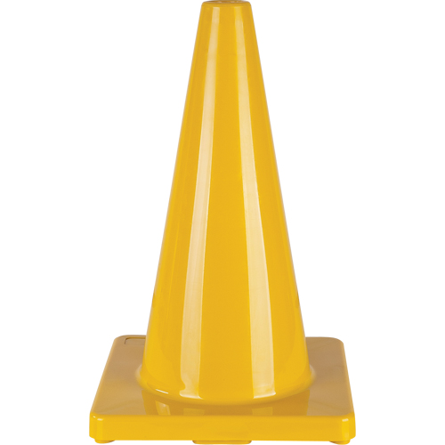C&ocirc;ne de couleur pour la signalisation, 18", Jaune TGS INDUSTRIEL